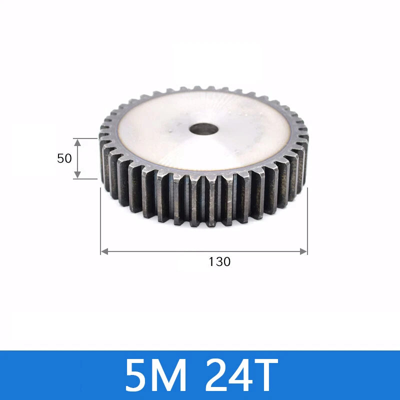 Spur Gears Pinion Gear 1.5/2.5/3/4/5 Mod Transmission Gears 45# Steel Flat Gears