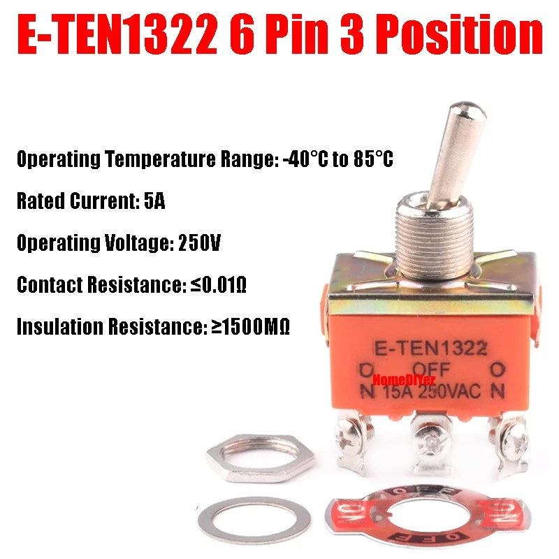 Mini Toggle Switch – MTS / SMTS / E-TEN / PS-102 / DS438 Series, 2 3 6-Pin Rocker Switches
