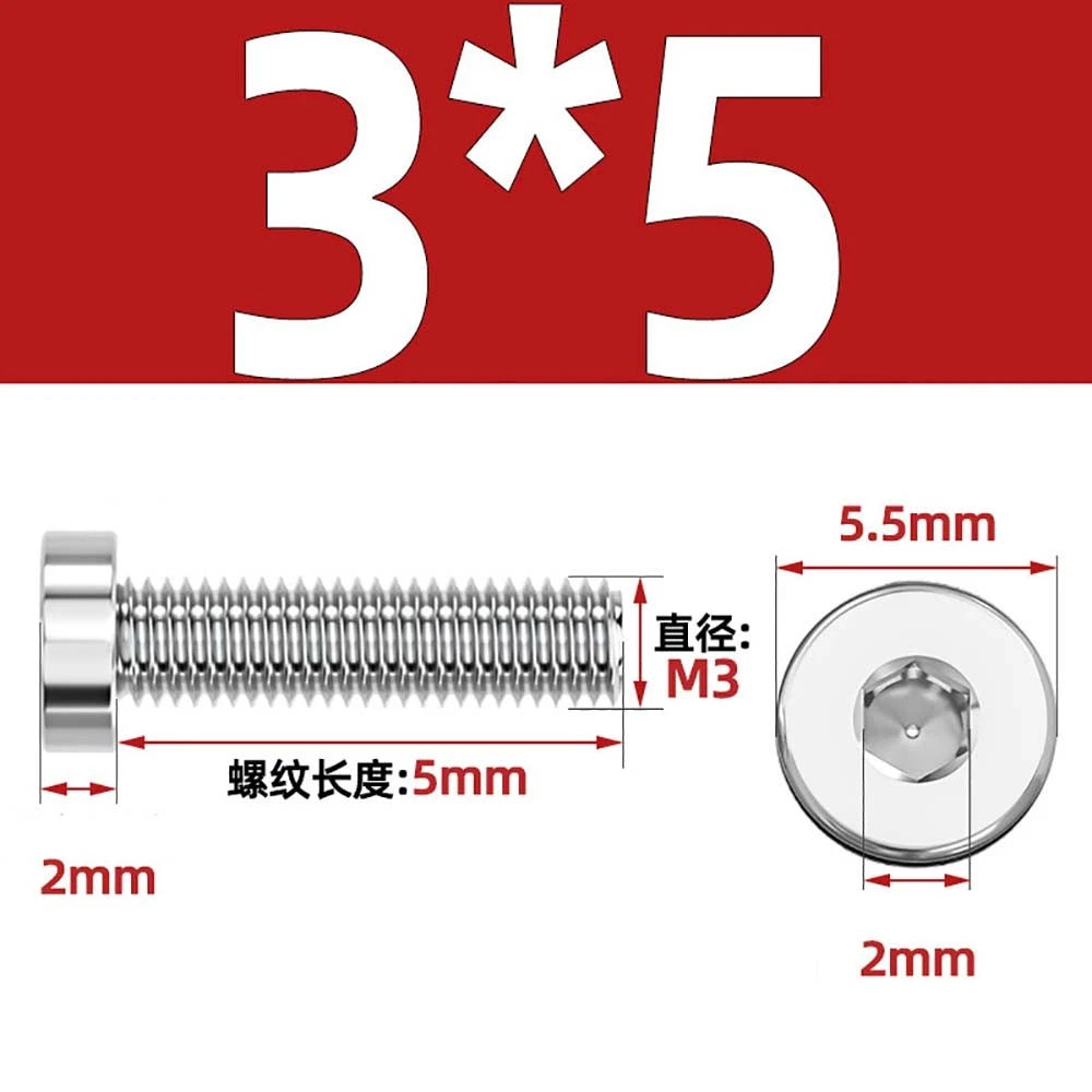 M1.4–M12 Low Head Socket Cap Screws – A2 Stainless Steel, Space‑Saving Design for Tight Clearances