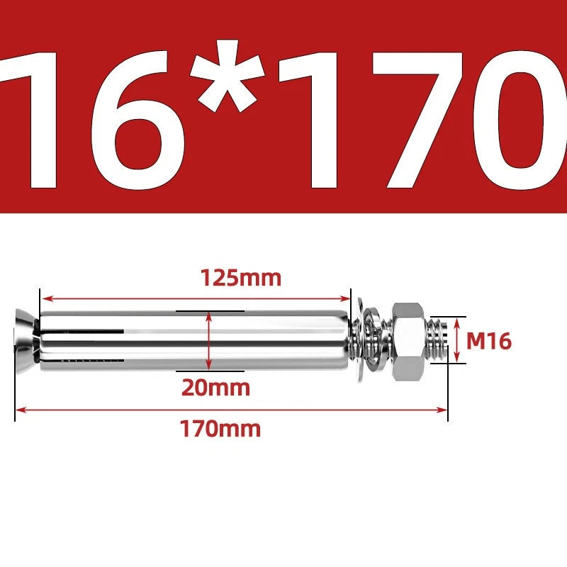 M6-M20 Stainless Steel Concrete Expansion Anchor Bolts – Extra Long