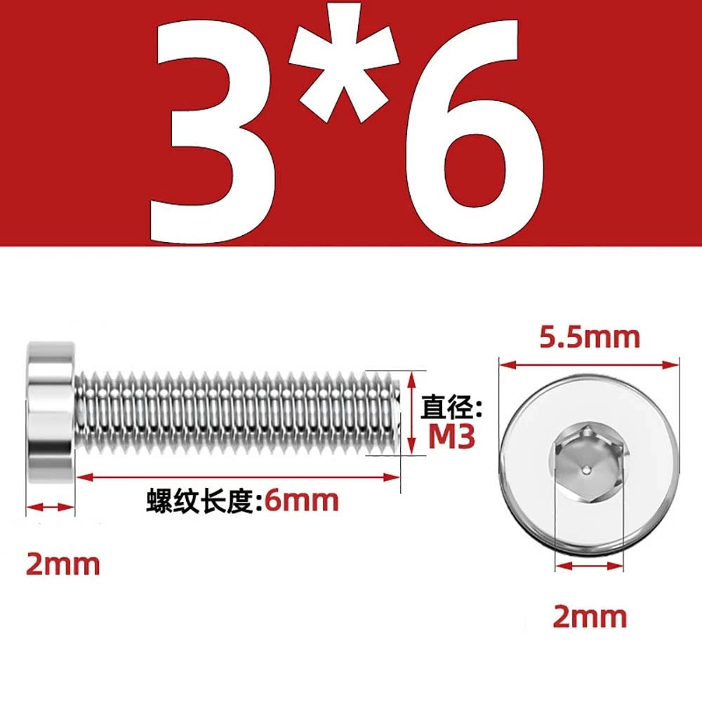 M1.4–M12 Low Head Socket Cap Screws – A2 Stainless Steel, Space‑Saving Design for Tight Clearances