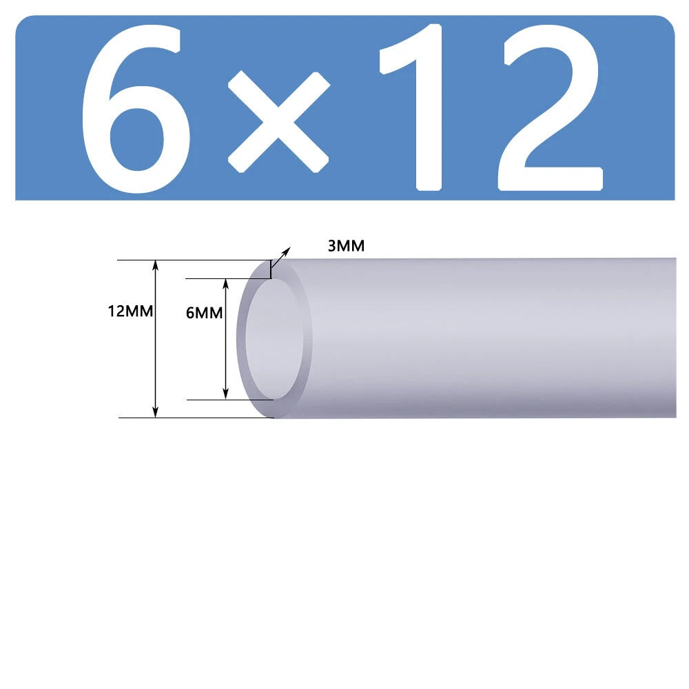 Silicone Vacuum Hose Pipe — White Rubber Tube for Water, Air & Coolant | ID 2mm–38mm