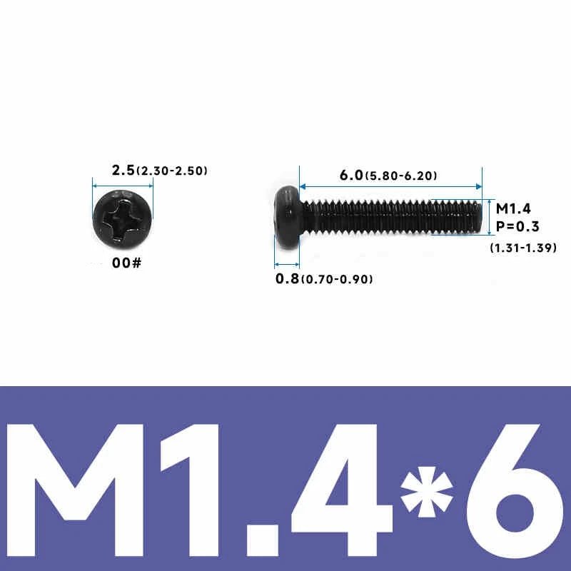 Phillips Pan Head Machine Screws – Carbon Steel M1 to M4, Multiple Lengths & Finishes - HomeDIYer