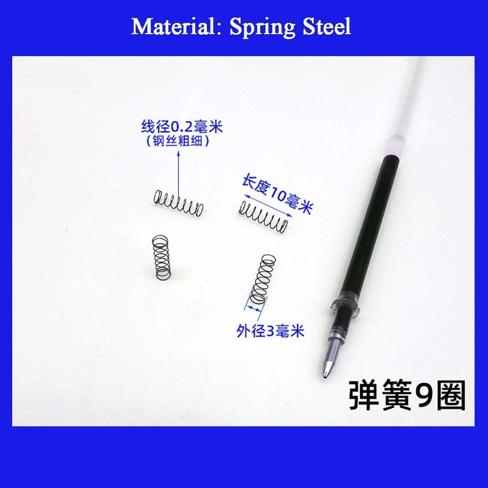 Spring Steel Small Compression Spring 0.2/0.3/0.4mm Wire Diameter 3-50mm Length