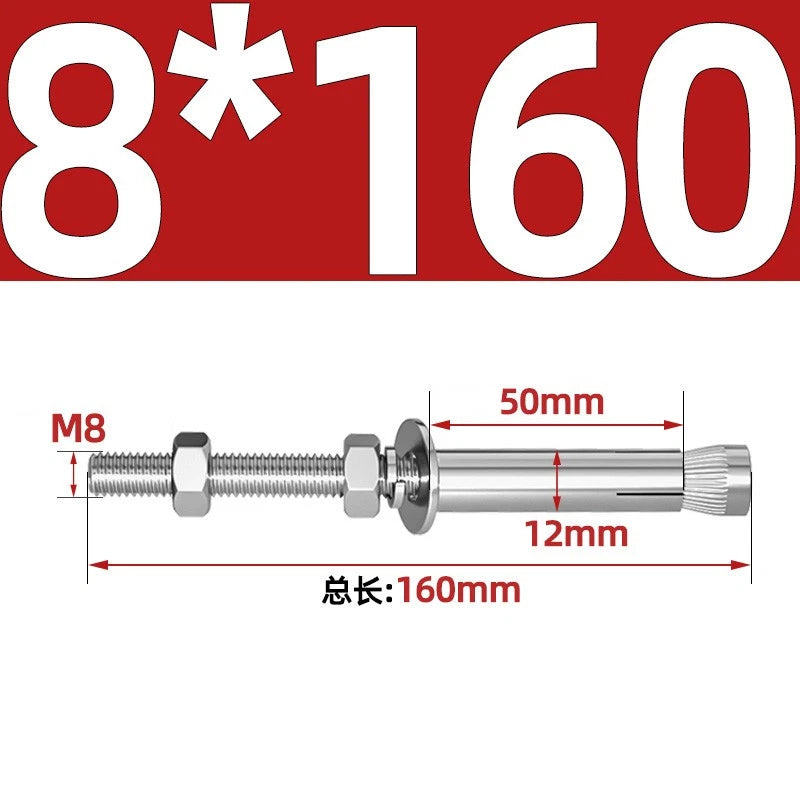M6-M20 Stainless Steel Concrete Expansion Anchor Bolts – Extra Long
