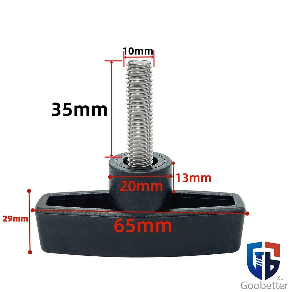 T - Handle Thumb Knob Bolts M6 M8 M10 M12 — Wing Knob Nut Clamping Screws, Brass / Zinc / Stainless - HomeDIYer