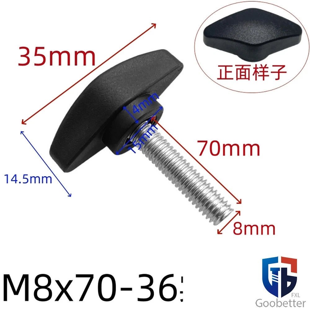 Wing Knob Thumb Screws & Clamping Nuts — M5 M6 M8 M10, D36 / D55 Flange - HomeDIYer