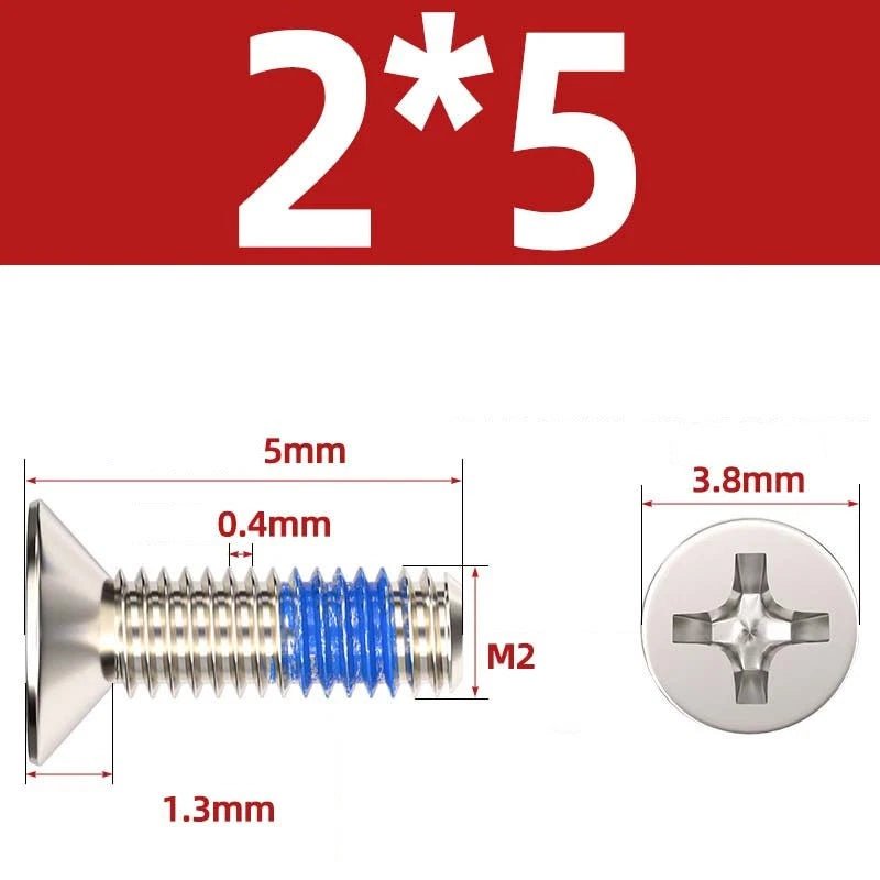 M1.2–M6 Phillips Flat Head Machine Screws | Carbon Steel | Black & Nickel Plated - HomeDIYer