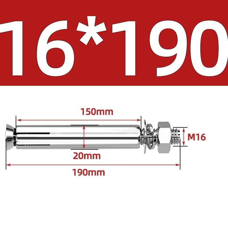 M6-M20 Stainless Steel Concrete Expansion Anchor Bolts – Extra Long