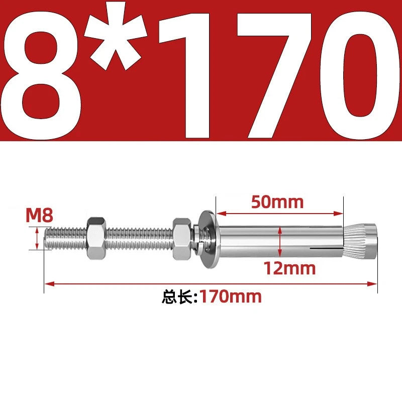 M6-M20 Stainless Steel Concrete Expansion Anchor Bolts – Extra Long