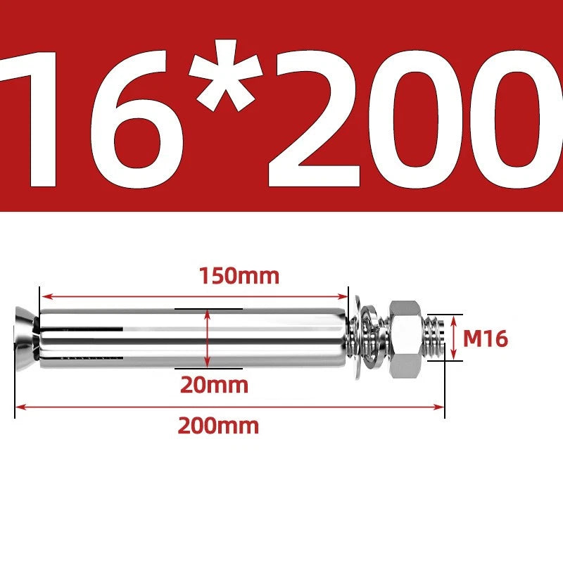 M6-M20 Stainless Steel Concrete Expansion Anchor Bolts – Extra Long