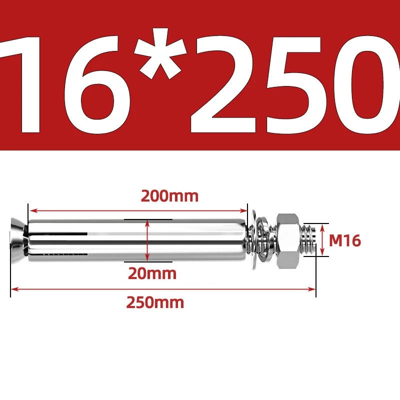 M6-M20 Stainless Steel Concrete Expansion Anchor Bolts – Extra Long