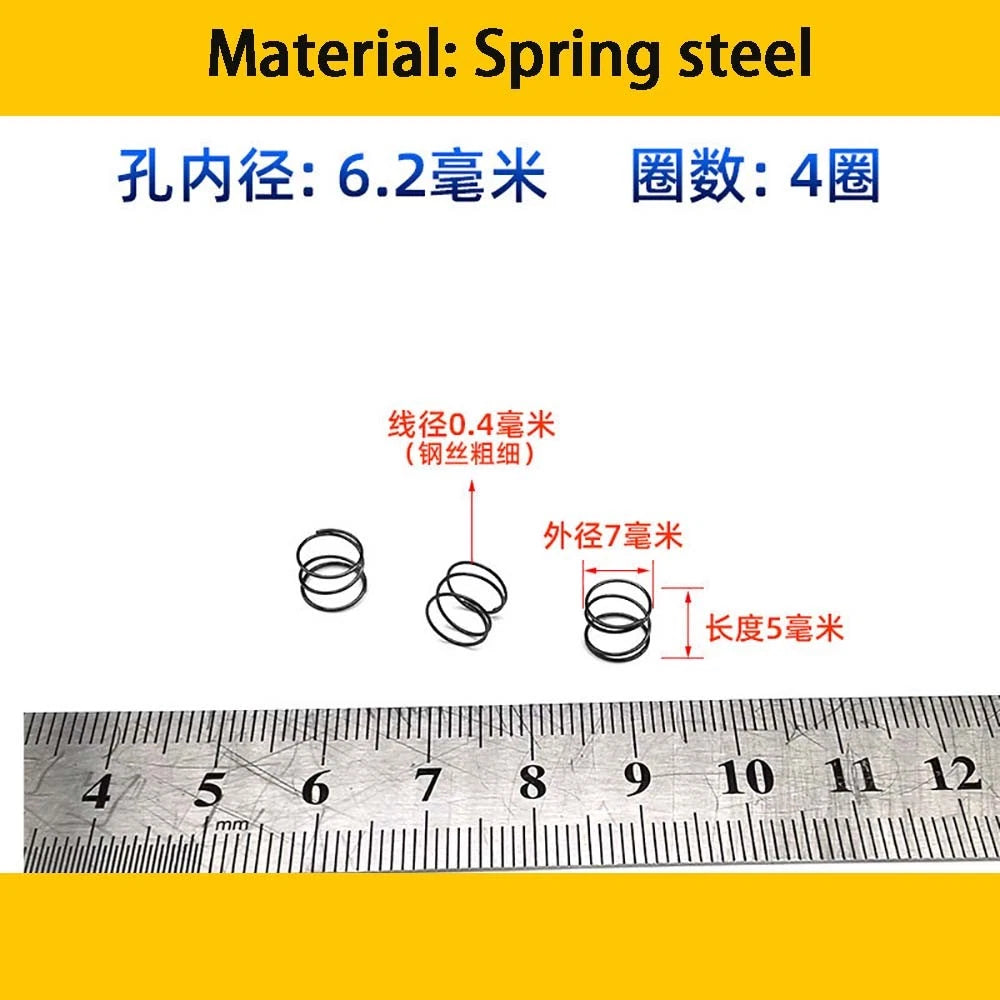 Spring Steel Small Compression Spring 0.2/0.3/0.4mm Wire Diameter 3-50mm Length