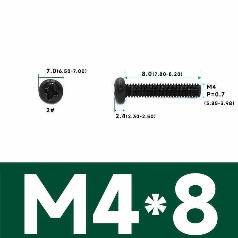 Phillips Pan Head Machine Screws – Carbon Steel M1 to M4, Multiple Lengths & Finishes - HomeDIYer