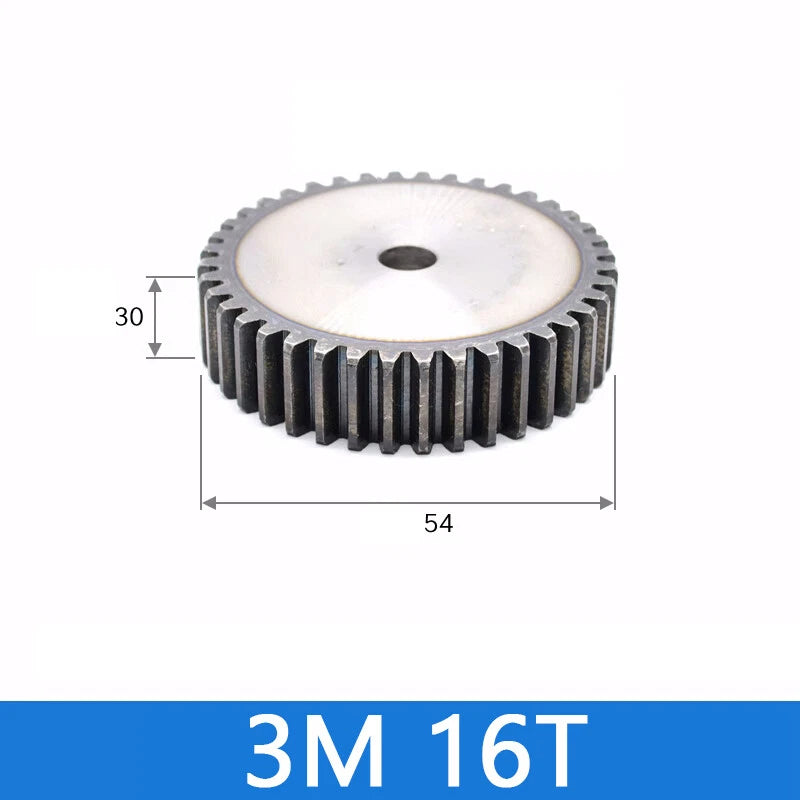 Spur Gears Pinion Gear 1.5/2.5/3/4/5 Mod Transmission Gears 45# Steel Flat Gears