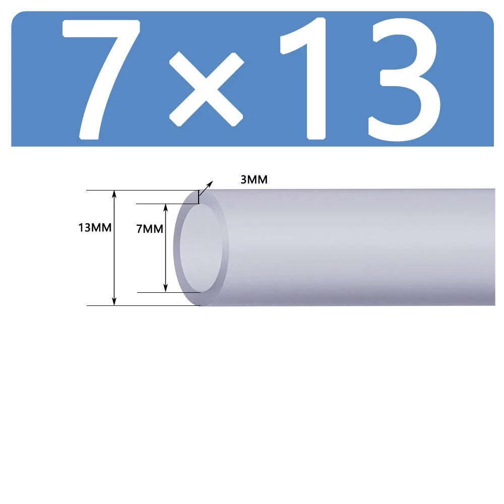 Silicone Vacuum Hose Pipe — White Rubber Tube for Water, Air & Coolant | ID 2mm–38mm