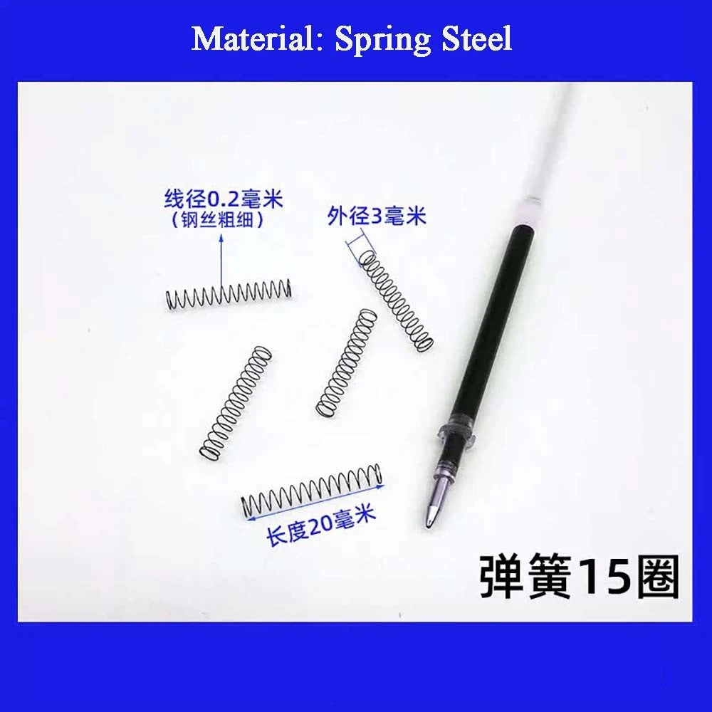 Spring Steel Small Compression Spring 0.2/0.3/0.4mm Wire Diameter 3-50mm Length