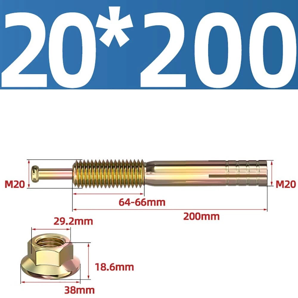 Carbon Steel Expansion Anchor Bolts — M6 to M24, 45mm to 250mm