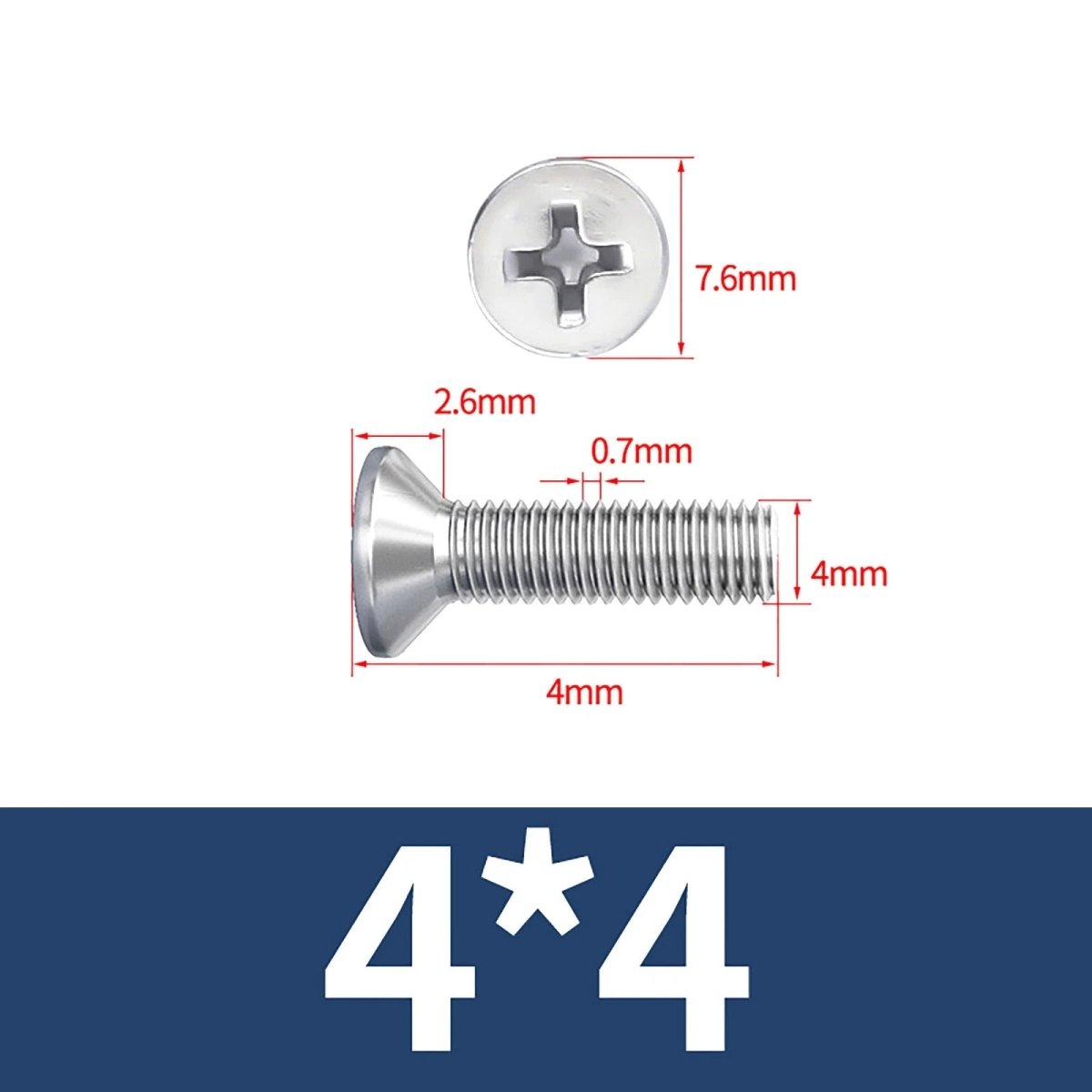 M3–M10 Phillips Countersunk Machine Screws – A2 Stainless Steel, Flat Head, Fully Threaded (3–100mm Overall Length) - HomeDIYer