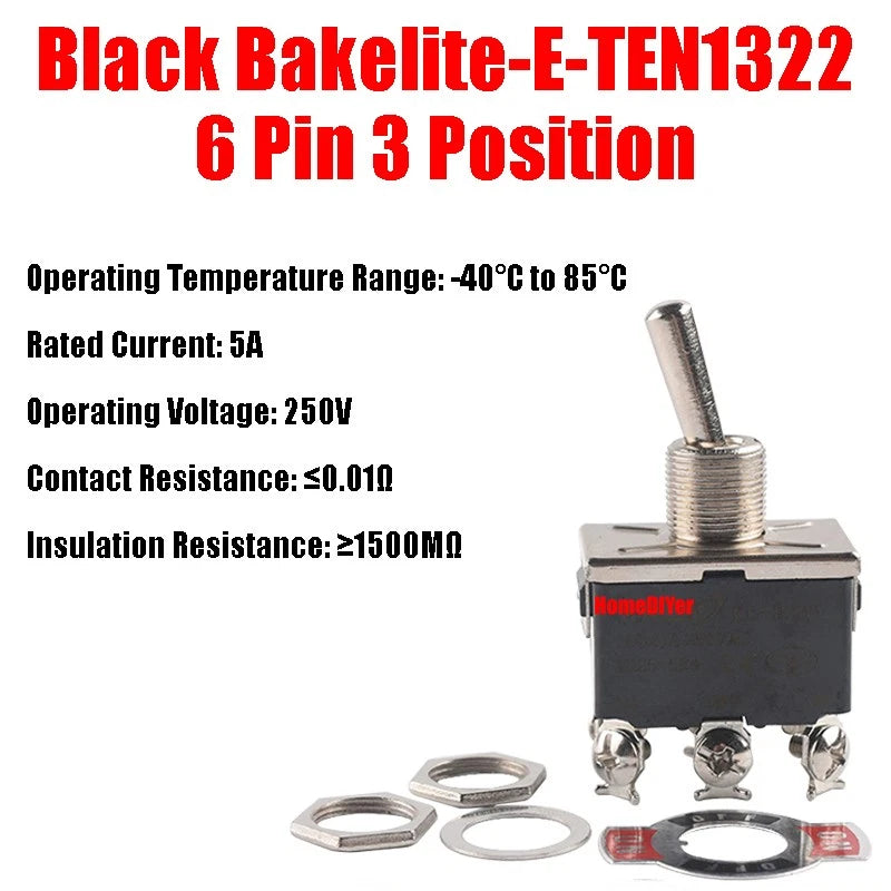 Mini Toggle Switch – MTS / SMTS / E-TEN / PS-102 / DS438 Series, 2 3 6-Pin Rocker Switches