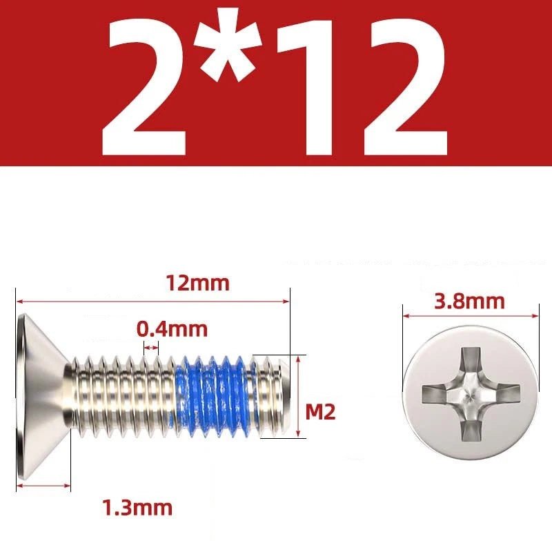 M1.2–M6 Phillips Flat Head Machine Screws | Carbon Steel | Black & Nickel Plated - HomeDIYer