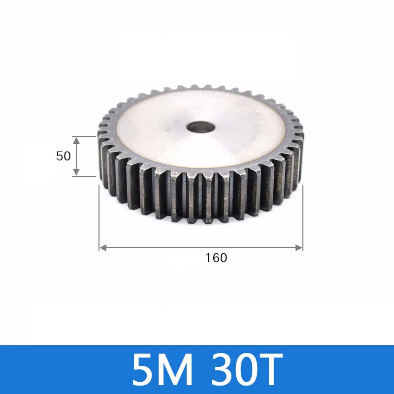 Spur Gears Pinion Gear 1.5/2.5/3/4/5 Mod Transmission Gears 45# Steel Flat Gears