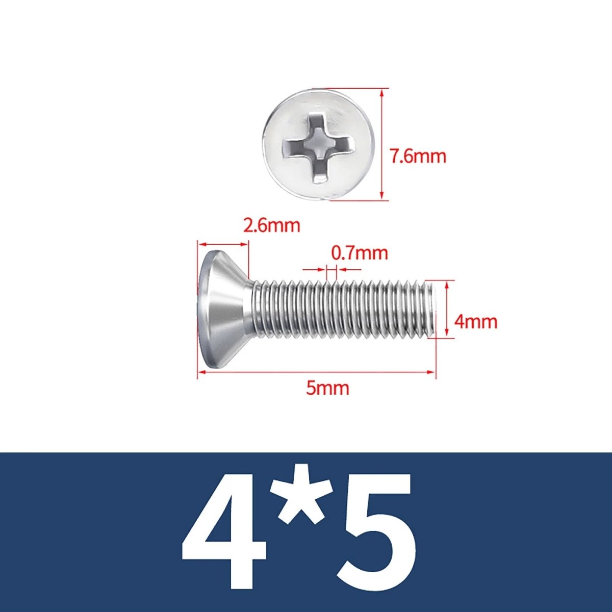 M3–M10 Phillips Countersunk Machine Screws – A2 Stainless Steel, Flat Head, Fully Threaded (3–100mm Overall Length) - HomeDIYer