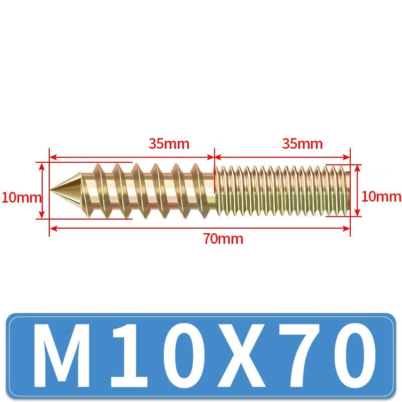 M4 M5 M6 M8 M10 M12 WOOD TO METAL DOWELS DOUBLE ENDED THREADED FURNITURE SCREWS