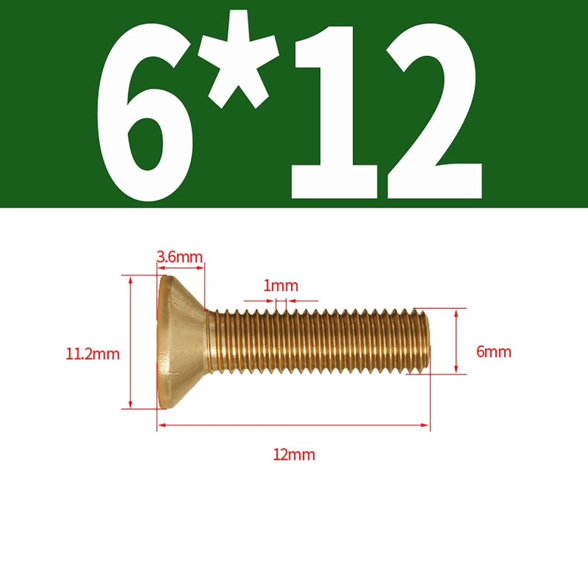 Brass Pozi Countersunk Machine Screws DIN 965 M2 - M8 Flat Head - HomeDIYer