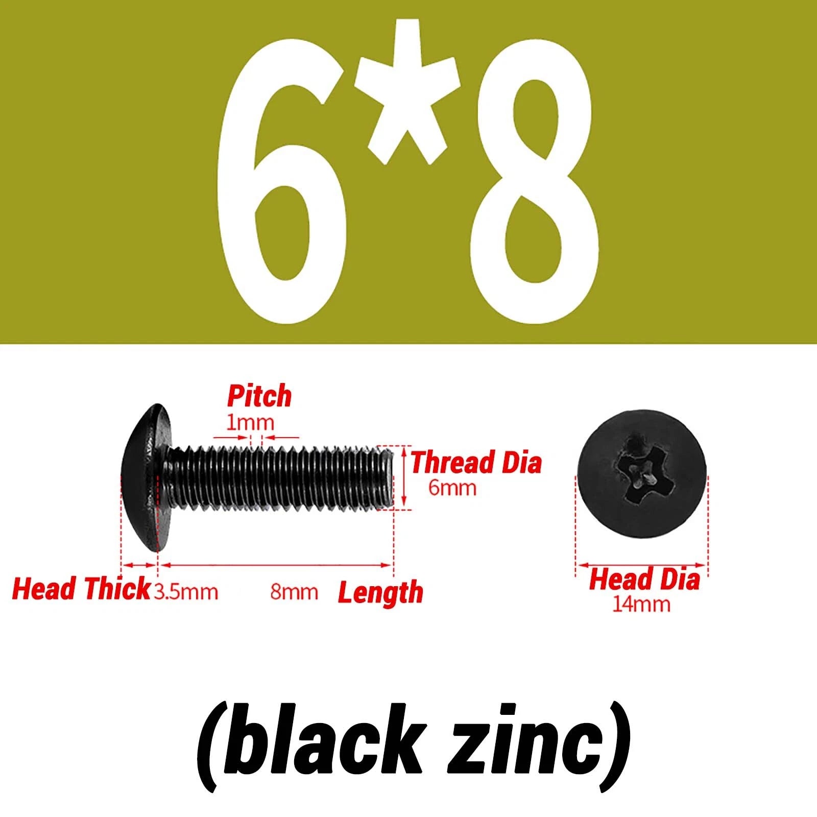 M2–M6 Pan Head Self‑Tapping Sheet Metal Screws – Black Oxide Carbon Steel
