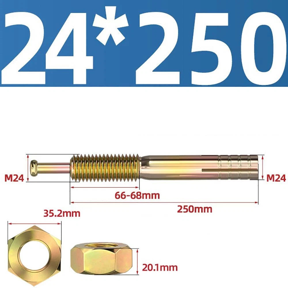 Carbon Steel Expansion Anchor Bolts — M6 to M24, 45mm to 250mm