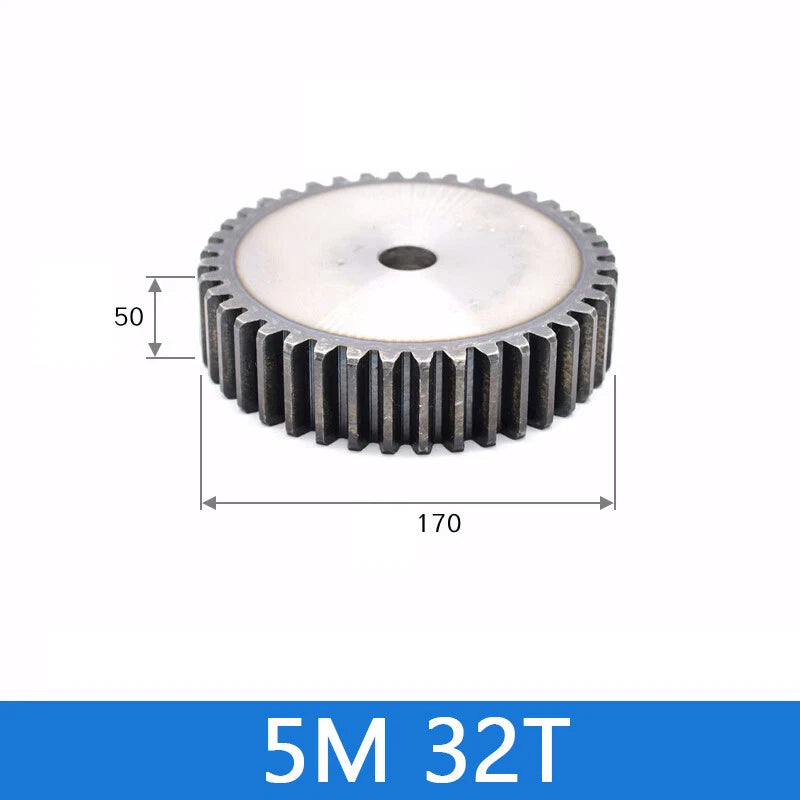 Spur Gears Pinion Gear 1.5/2.5/3/4/5 Mod Transmission Gears 45# Steel Flat Gears