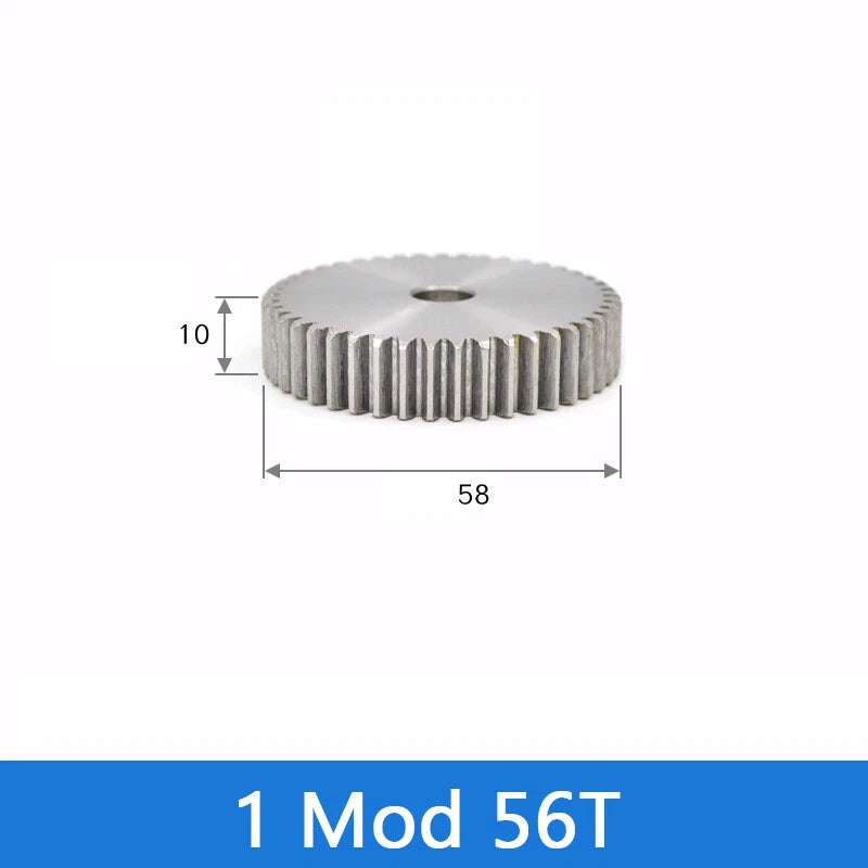 Spur Gear 45# Steel Transmission Gear 1/2 Module 12-160 Teeth Pinion Motor Gear