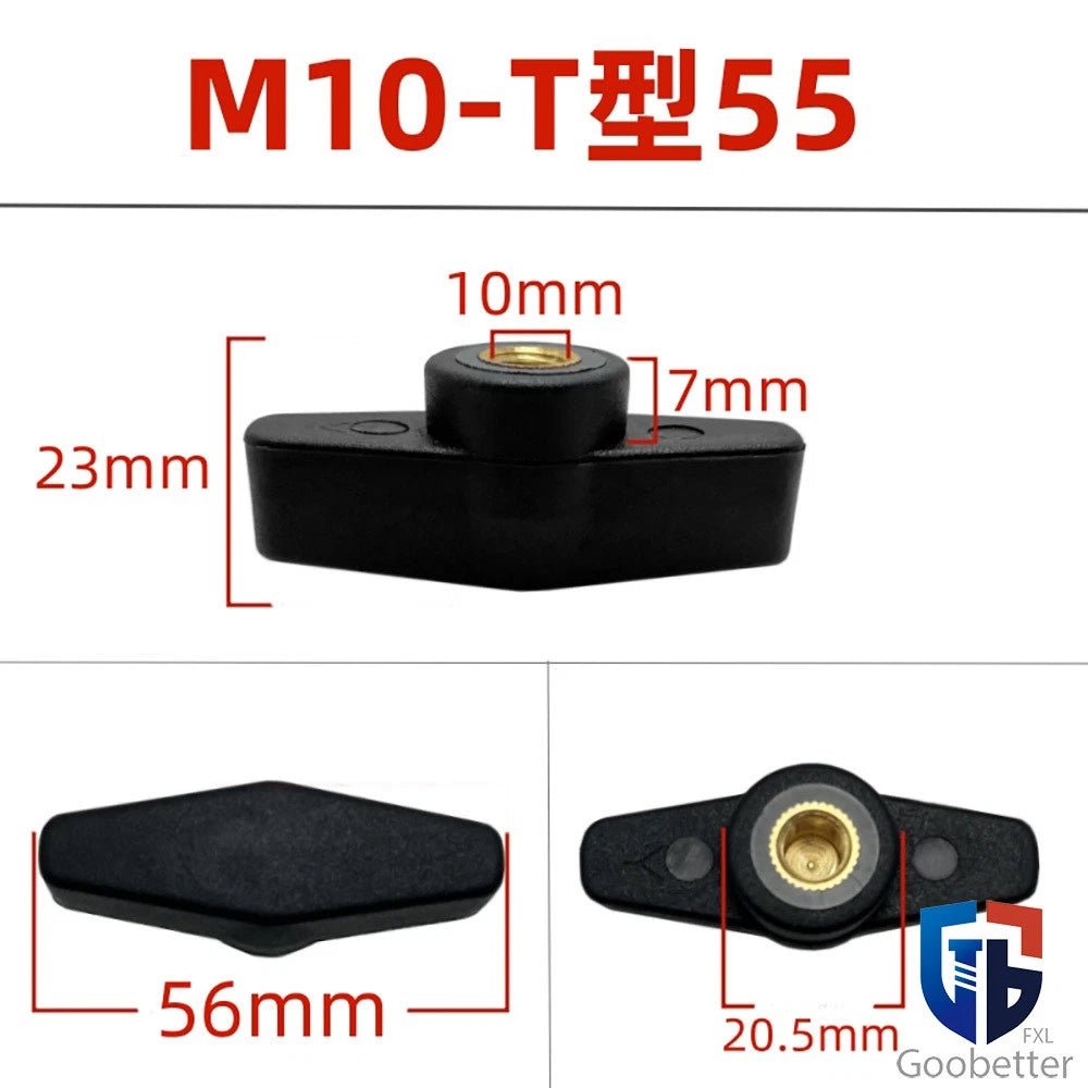 Wing Knob Thumb Screws & Clamping Nuts — M5 M6 M8 M10, D36 / D55 Flange - HomeDIYer