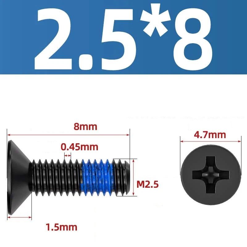 M1.2–M6 Phillips Flat Head Machine Screws | Carbon Steel | Black & Nickel Plated - HomeDIYer