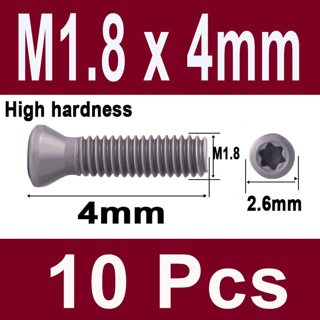 12.9 Grade Torx Flat Head Machine Screws — Carbon Steel, M1.6 to M6 - HomeDIYer
