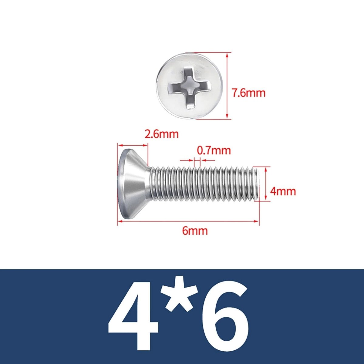 M3–M10 Phillips Countersunk Machine Screws – A2 Stainless Steel, Flat Head, Fully Threaded (3–100mm Overall Length) - HomeDIYer