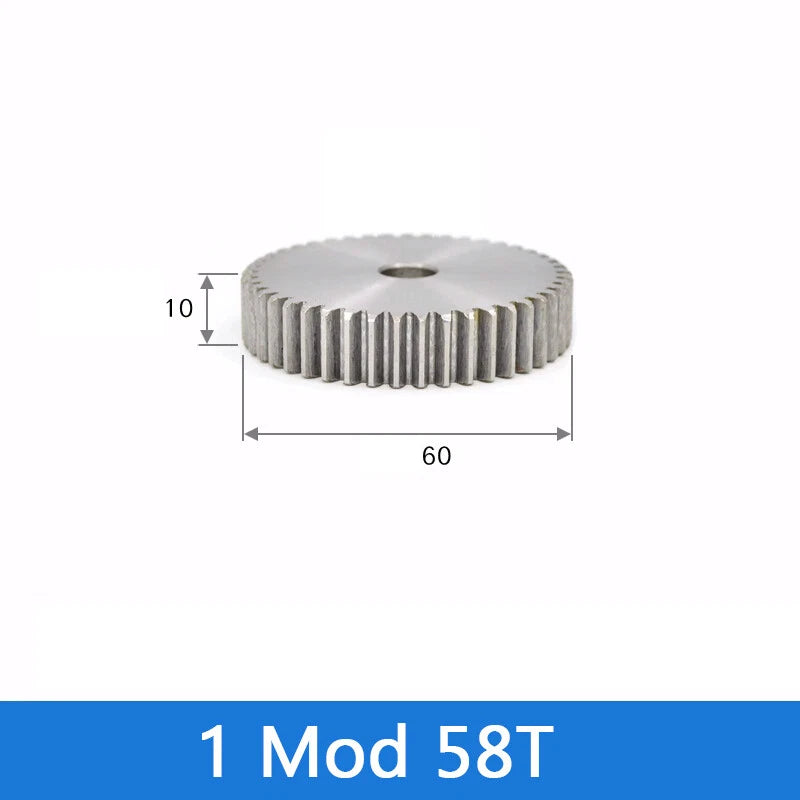 Spur Gear 45# Steel Transmission Gear 1/2 Module 12-160 Teeth Pinion Motor Gear