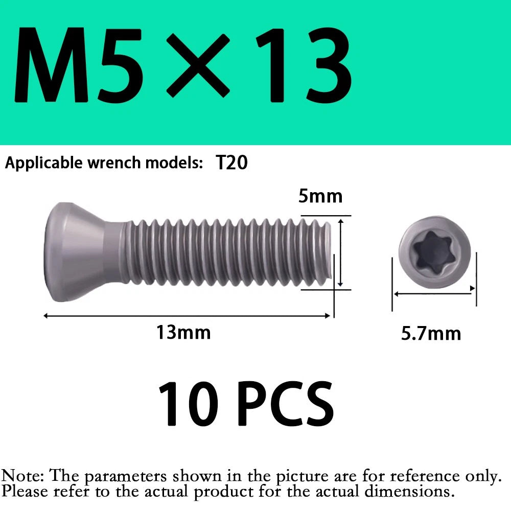 M3 M4 M5 Grade 12.9 Torx Countersunk Machine Screws – SCM435 Alloy Steel, Fully Threaded (4–16mm)