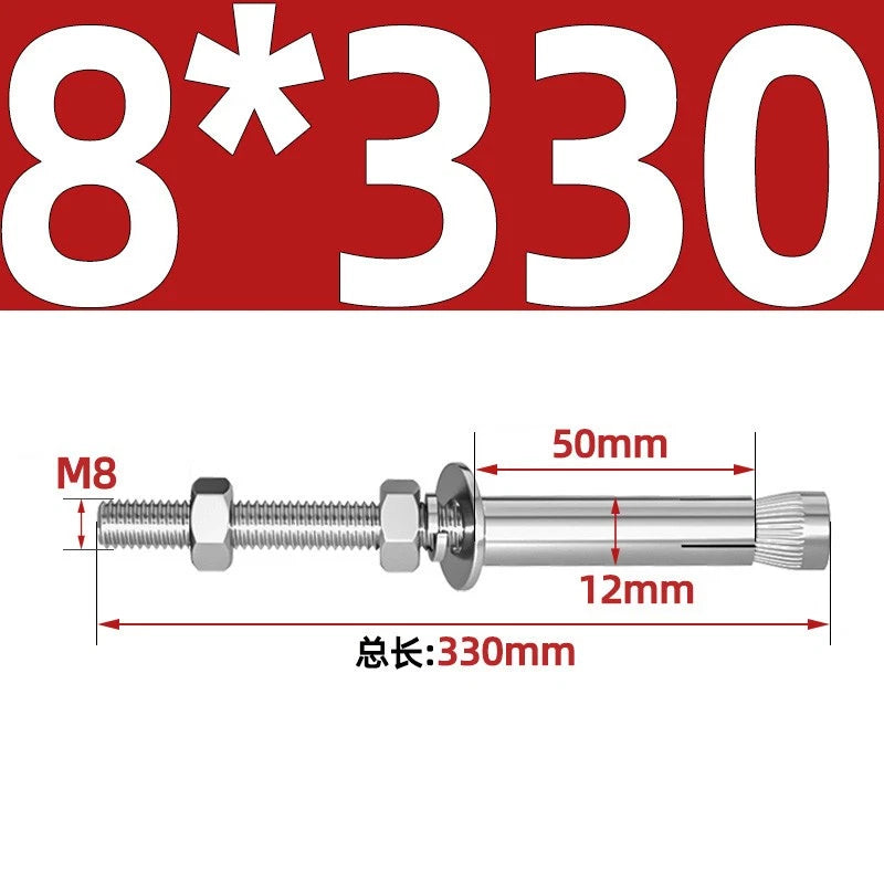 M6-M20 Stainless Steel Concrete Expansion Anchor Bolts – Extra Long