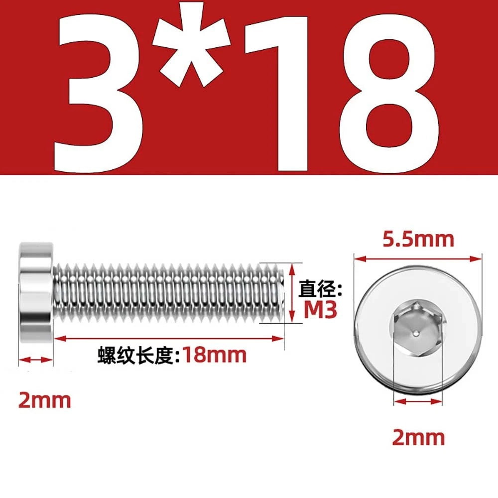 M1.4–M12 Low Head Socket Cap Screws – A2 Stainless Steel, Space‑Saving Design for Tight Clearances