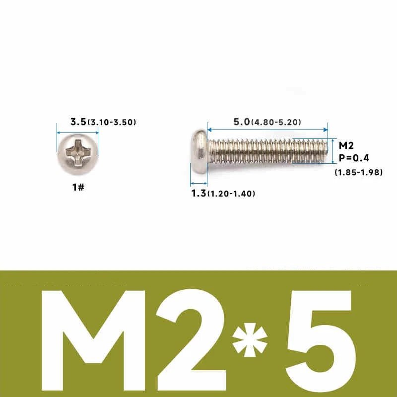 Phillips Pan Head Machine Screws – Carbon Steel M1 to M4, Multiple Lengths & Finishes - HomeDIYer