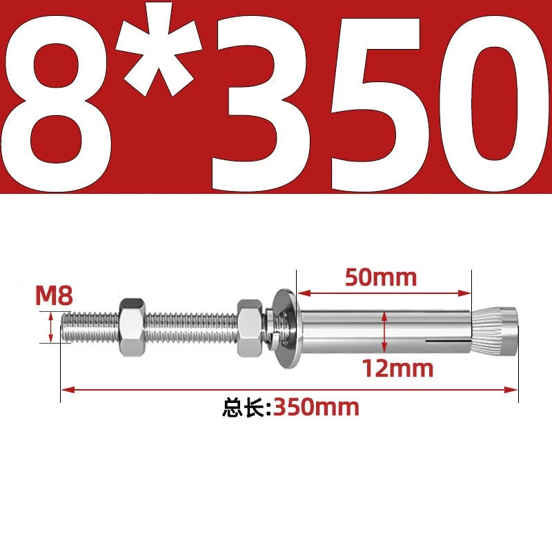 M6-M20 Stainless Steel Concrete Expansion Anchor Bolts – Extra Long