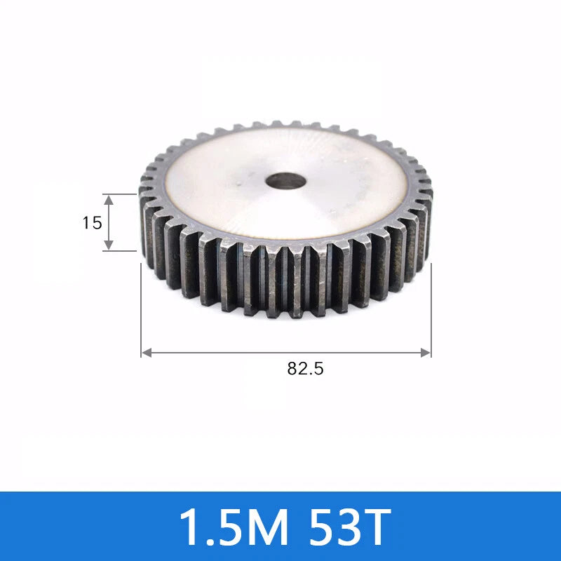 Spur Gears Pinion Gear 1.5/2.5/3/4/5 Mod Transmission Gears 45# Steel Flat Gears