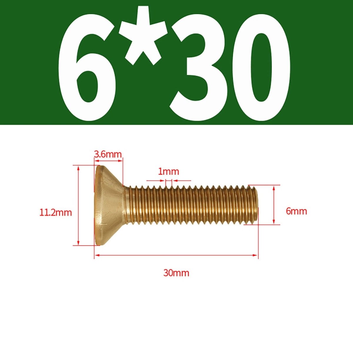 Brass Pozi Countersunk Machine Screws DIN 965 M2 - M8 Flat Head - HomeDIYer