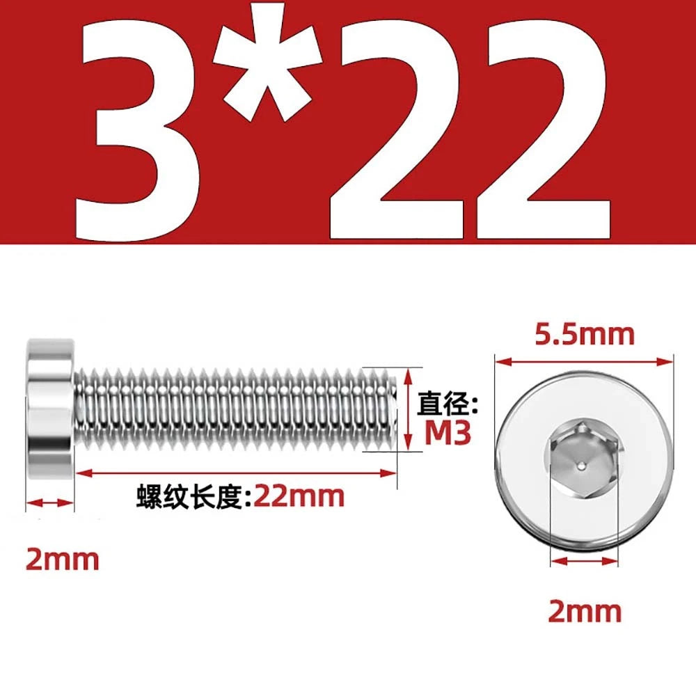 M1.4–M12 Low Head Socket Cap Screws – A2 Stainless Steel, Space‑Saving Design for Tight Clearances