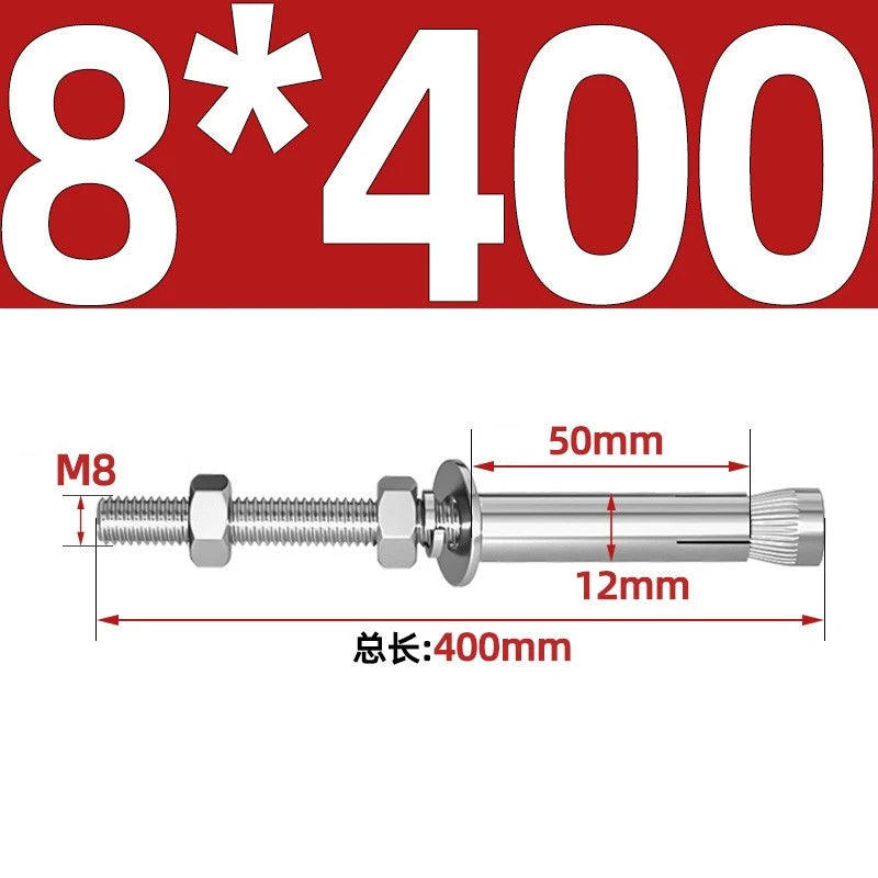 M6-M20 Stainless Steel Concrete Expansion Anchor Bolts – Extra Long