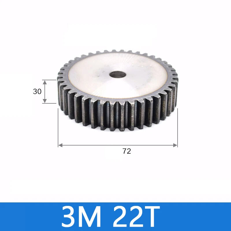 Spur Gears Pinion Gear 1.5/2.5/3/4/5 Mod Transmission Gears 45# Steel Flat Gears