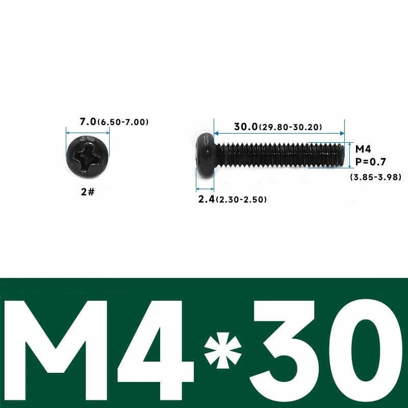 Phillips Pan Head Machine Screws – Carbon Steel M1 to M4, Multiple Lengths & Finishes - HomeDIYer
