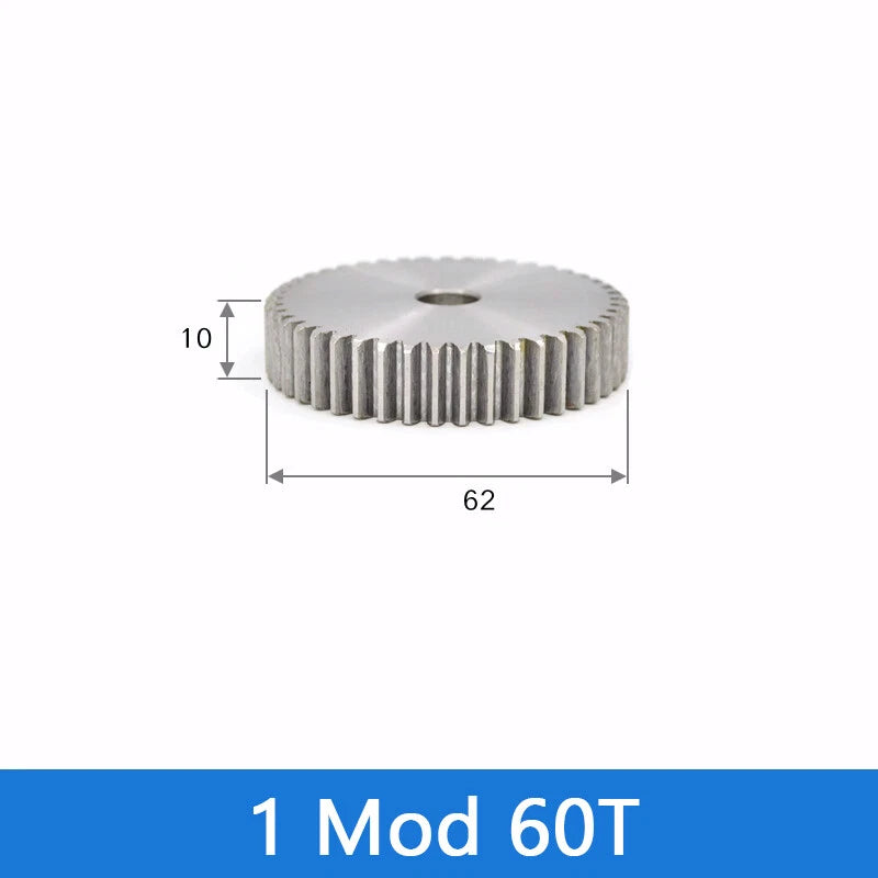 Spur Gear 45# Steel Transmission Gear 1/2 Module 12-160 Teeth Pinion Motor Gear